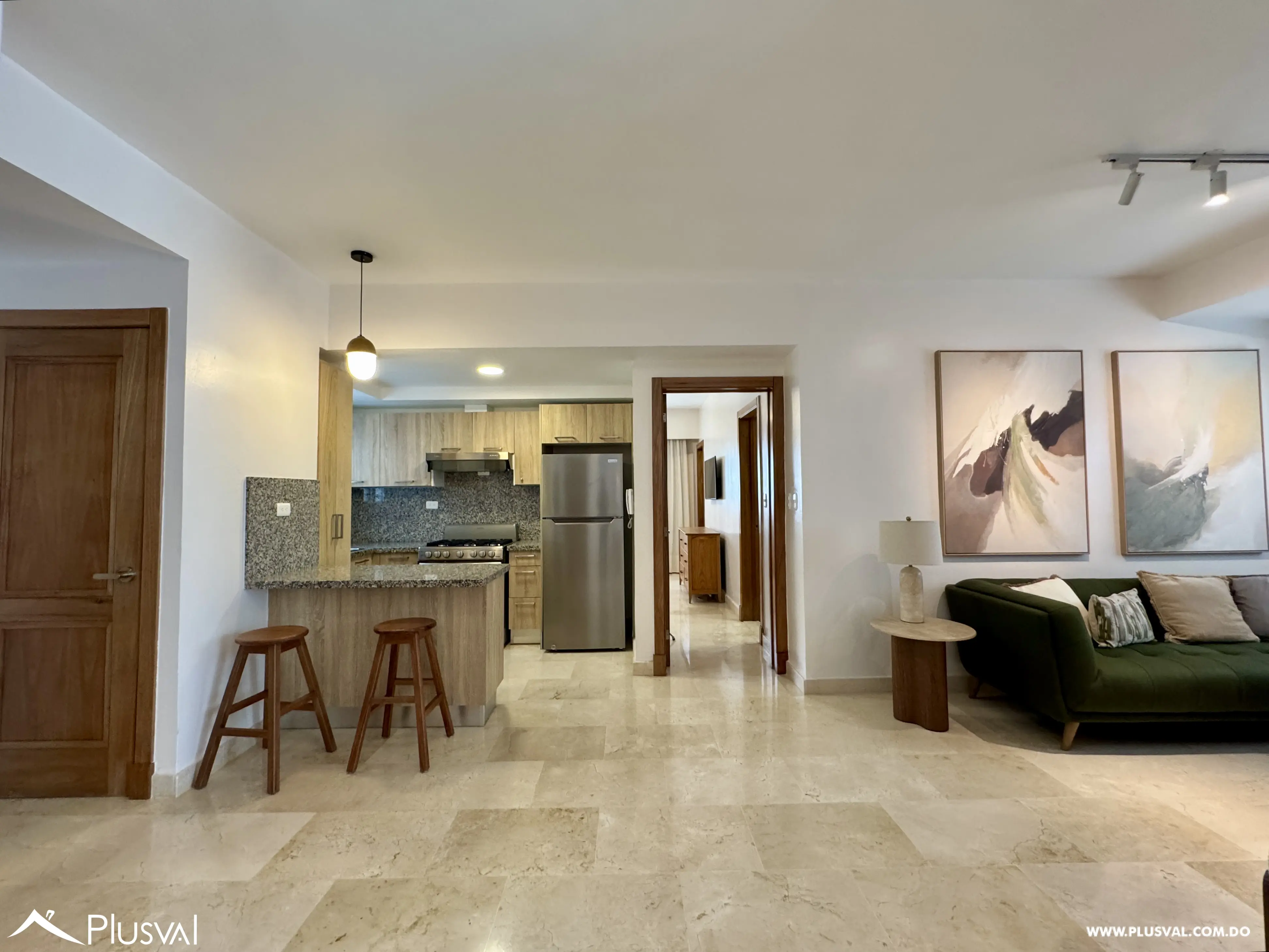 Apartamento de lujo amueblado en alquiler en Naco – 1 habitación y 2 parqueos 523662