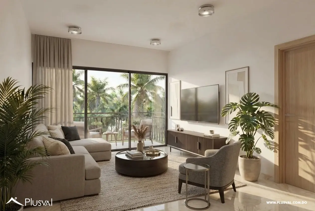 Apartamento de 2 Habitaciones en Zona Residencial de Bavaro PuntaCana. Ever Graden Life PC 536262