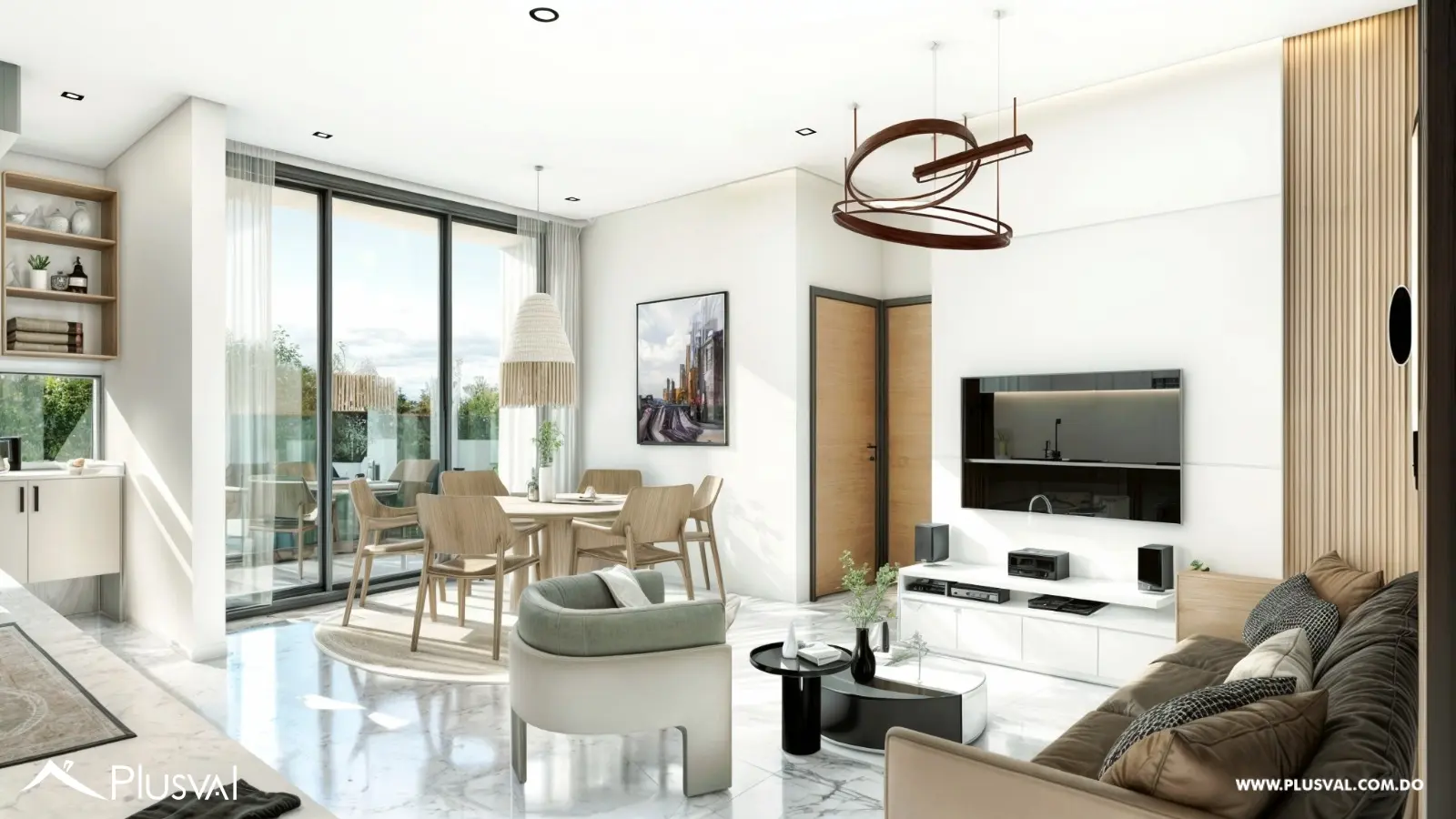 Torre de apartamentos de 1 y 2 habitaciones en ubicación estratégica en Juan Dolio. 501527