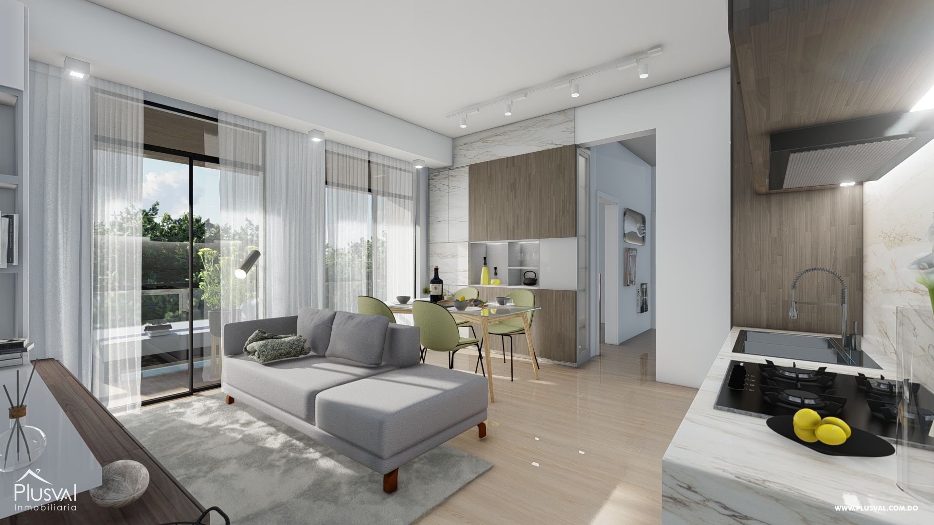 Apartamentos con diseño moderno y exclusivo de 2 habitaciones ubicados en Punta Cana 375458