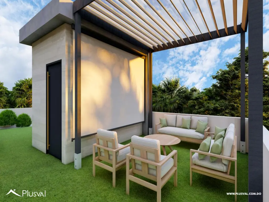 Moderna casa en venta con rooftop social para disfrutar al aire libre. 463125