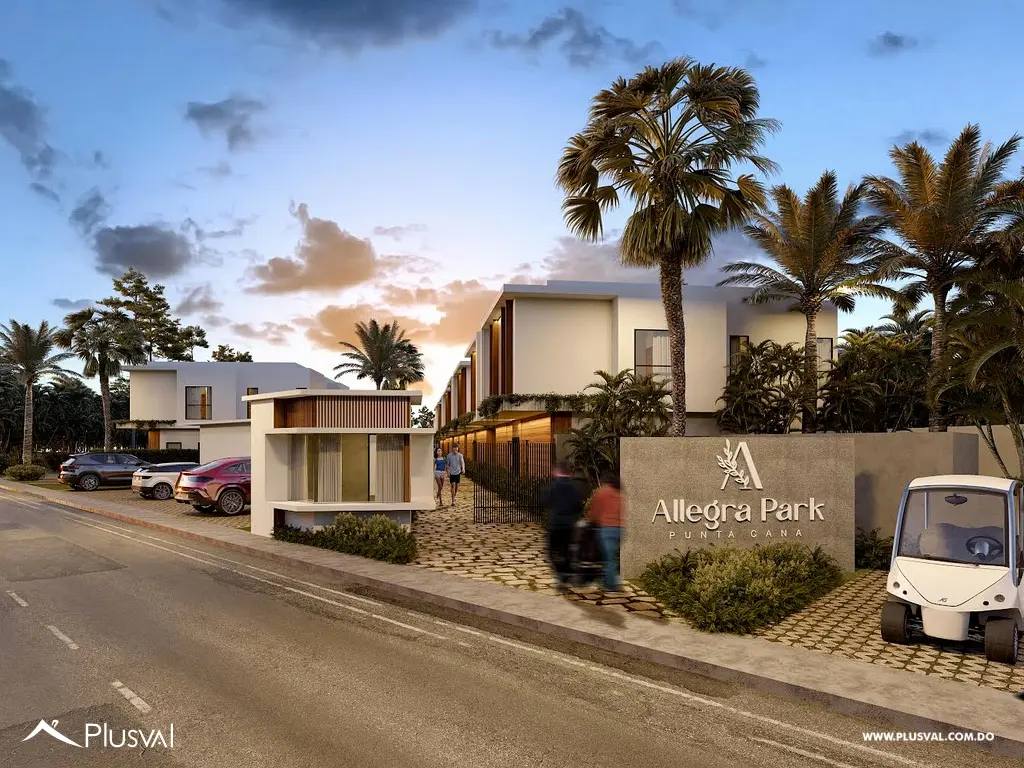 Casa tipo Townhouse de 2 Habitaciones con Patio en Residencial Bávaro PuntaCana 526210