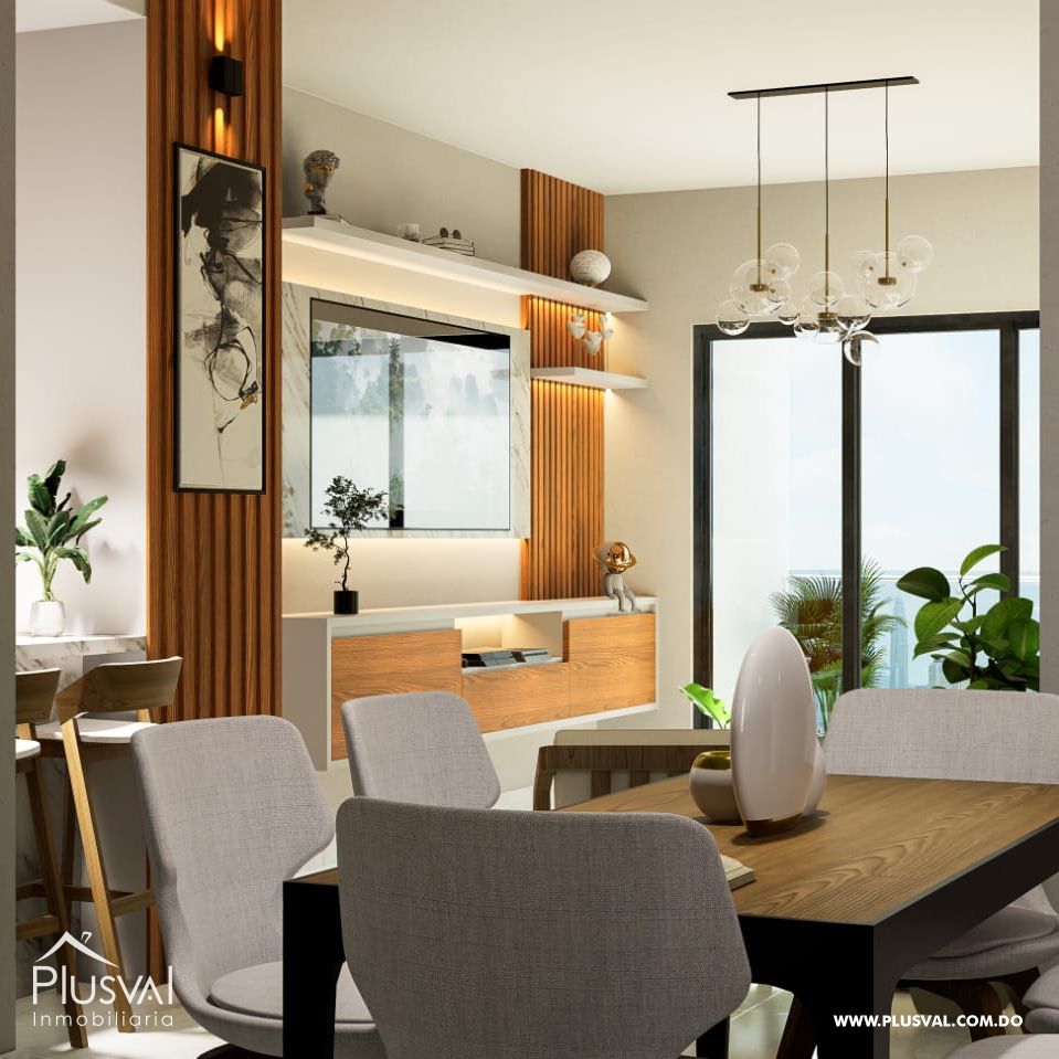 Apartamento en planos con patio privado, ubicado en zona residencial de Santiago, 408625