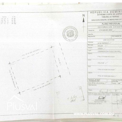 SOLAR EN VENTA EN BAVARO 283456