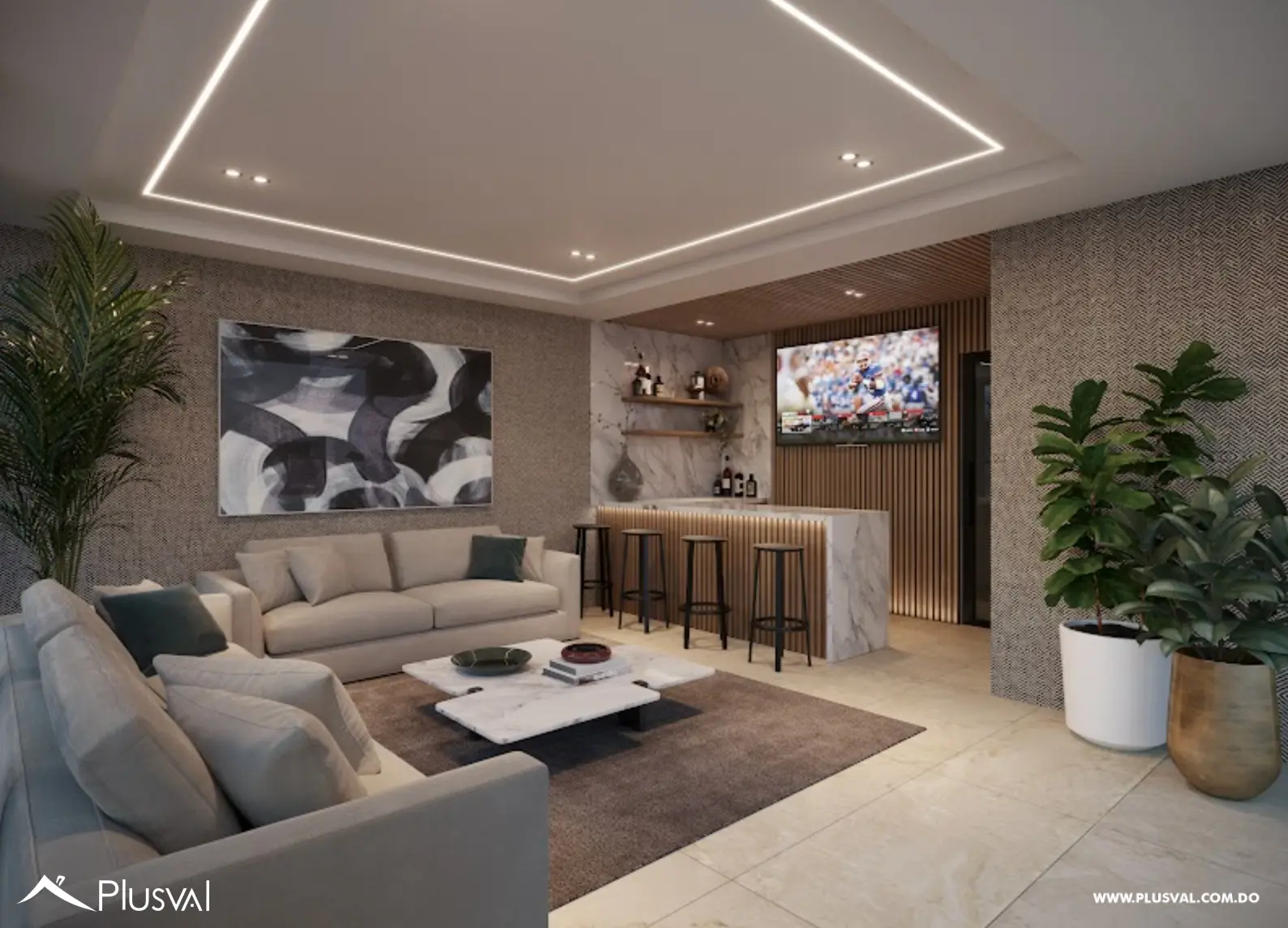 Apartamento con estudio en venta en Evaristo Morales 454072