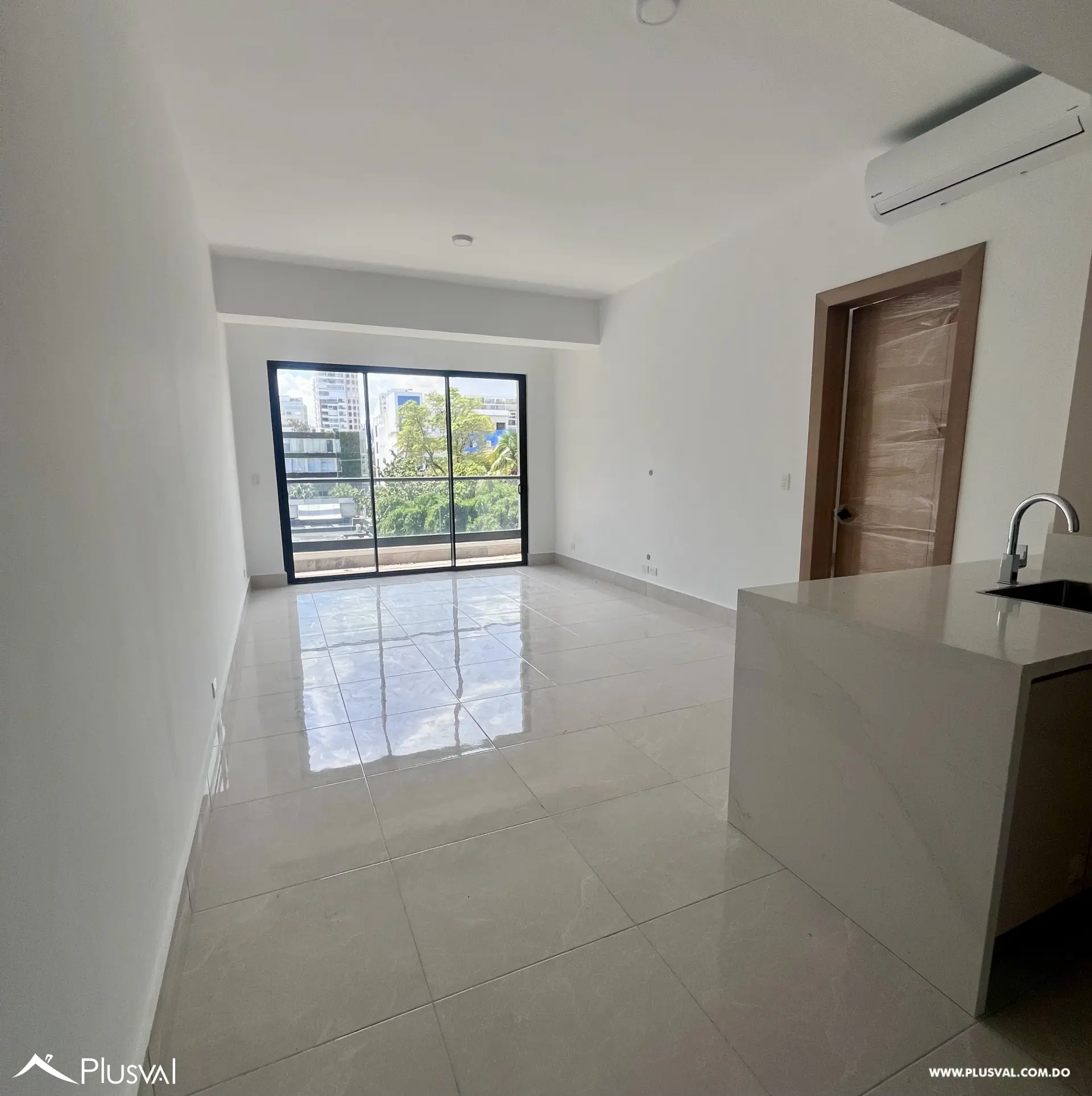 Se alquila apartamento nuevo a estrenar en serrallés de 1 habitación con línea blanca 493378