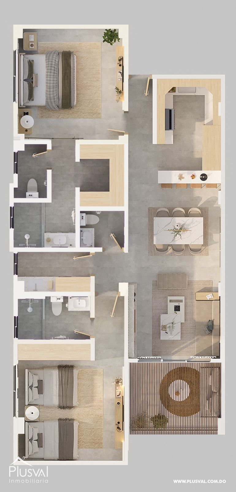 Apartamentos de lujo 2 habitaciones en Bayahibe  a 3 minutos de la playa. 472365
