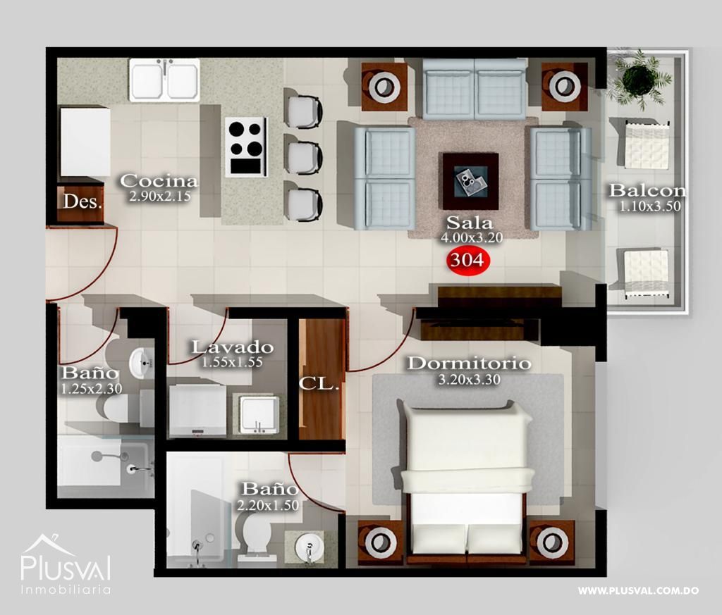 Apartamentos en planos, en venta, de 1 y 2 habitaciones 276622