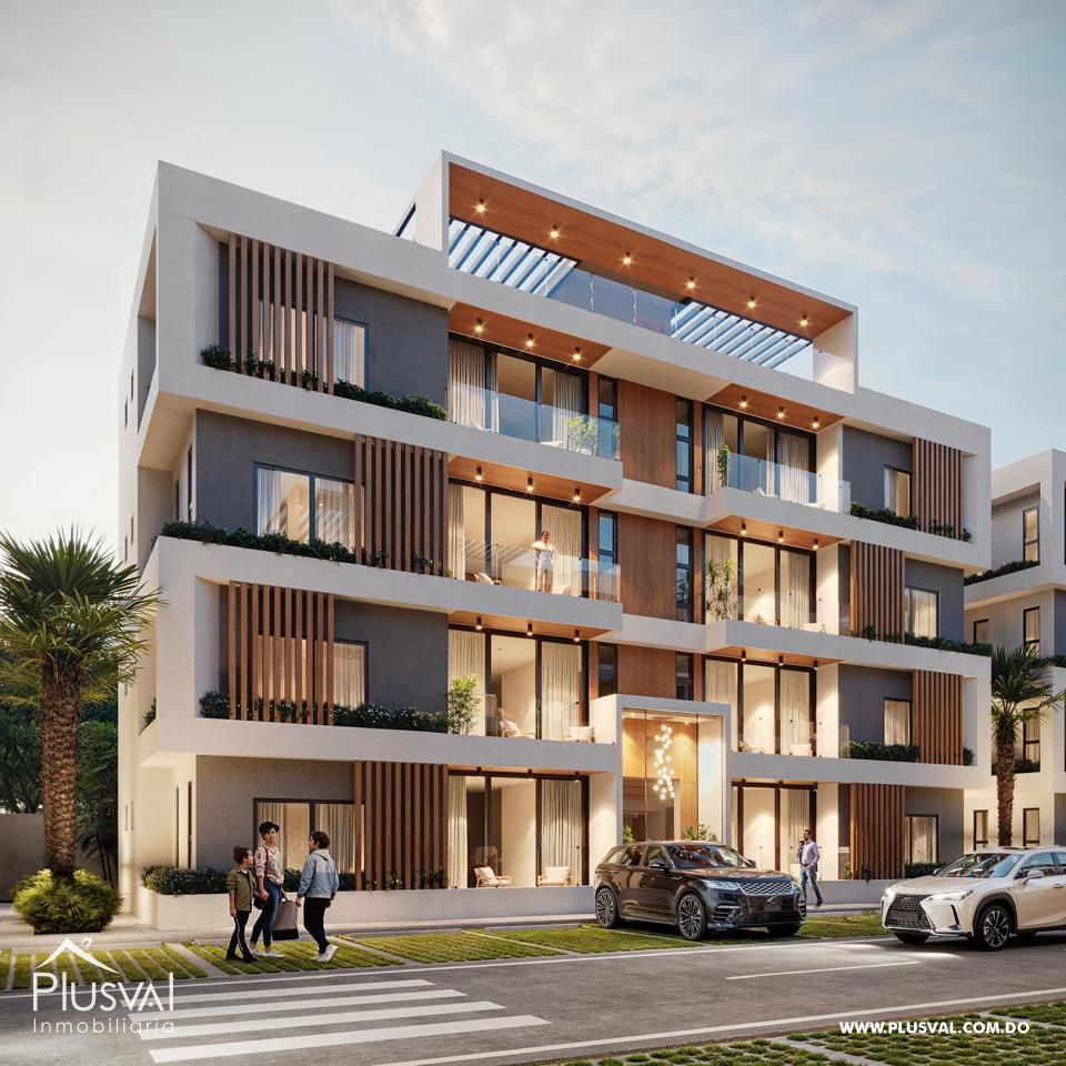 Proyecto de Apartamentos cerrado con área infantil, piscina y gimnasio 401255