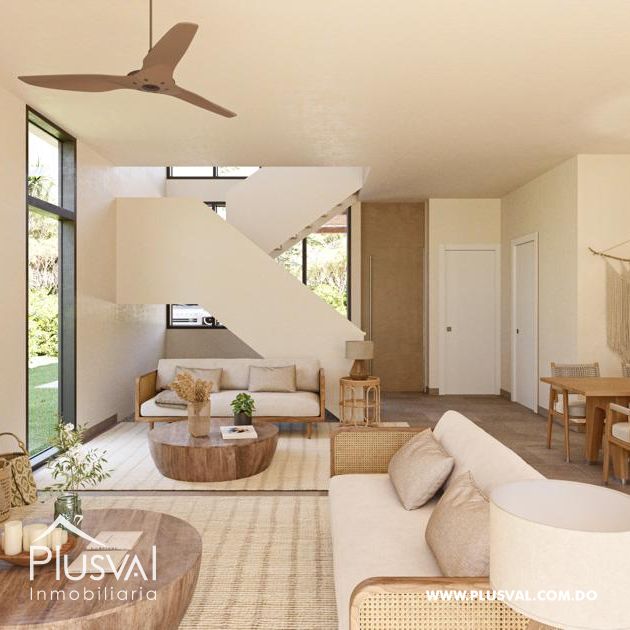 Casas de 2 niveles y patio en Downtown Punta Cana. 279047