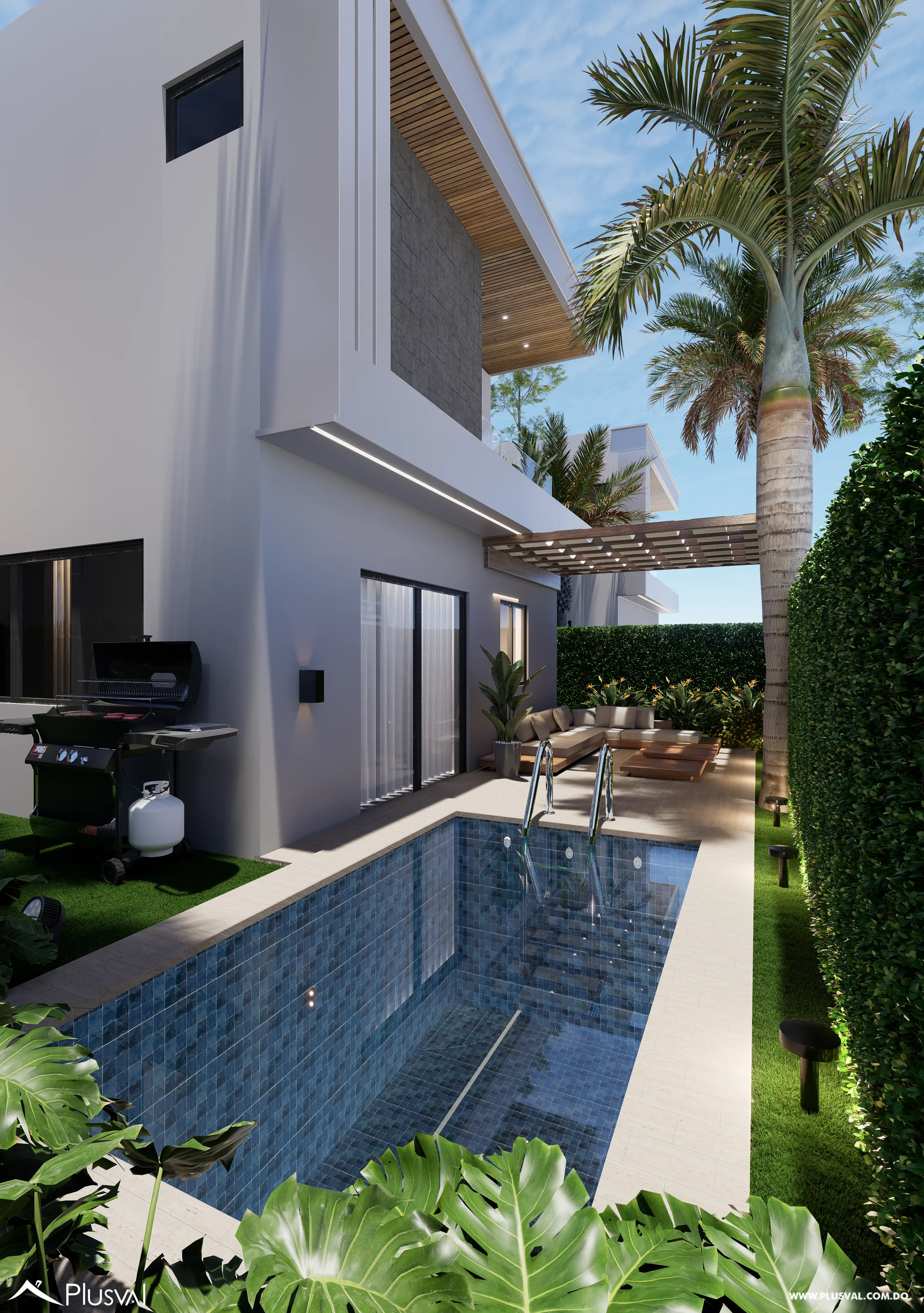 Residencia de 3 habitaciones con piscina y terraza privada en Punta Cana 462313