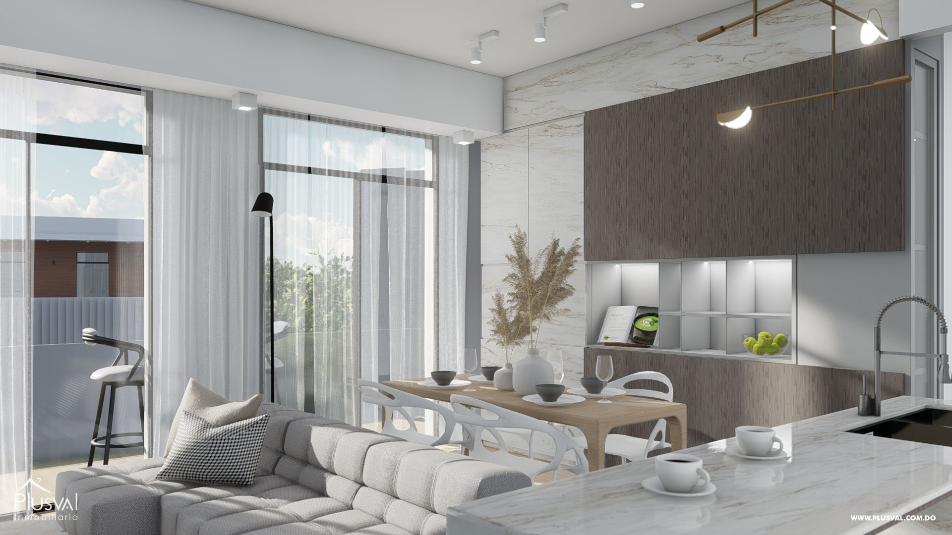Apartamentos con diseño moderno y exclusivo de 2 habitaciones ubicados en Punta Cana 375451