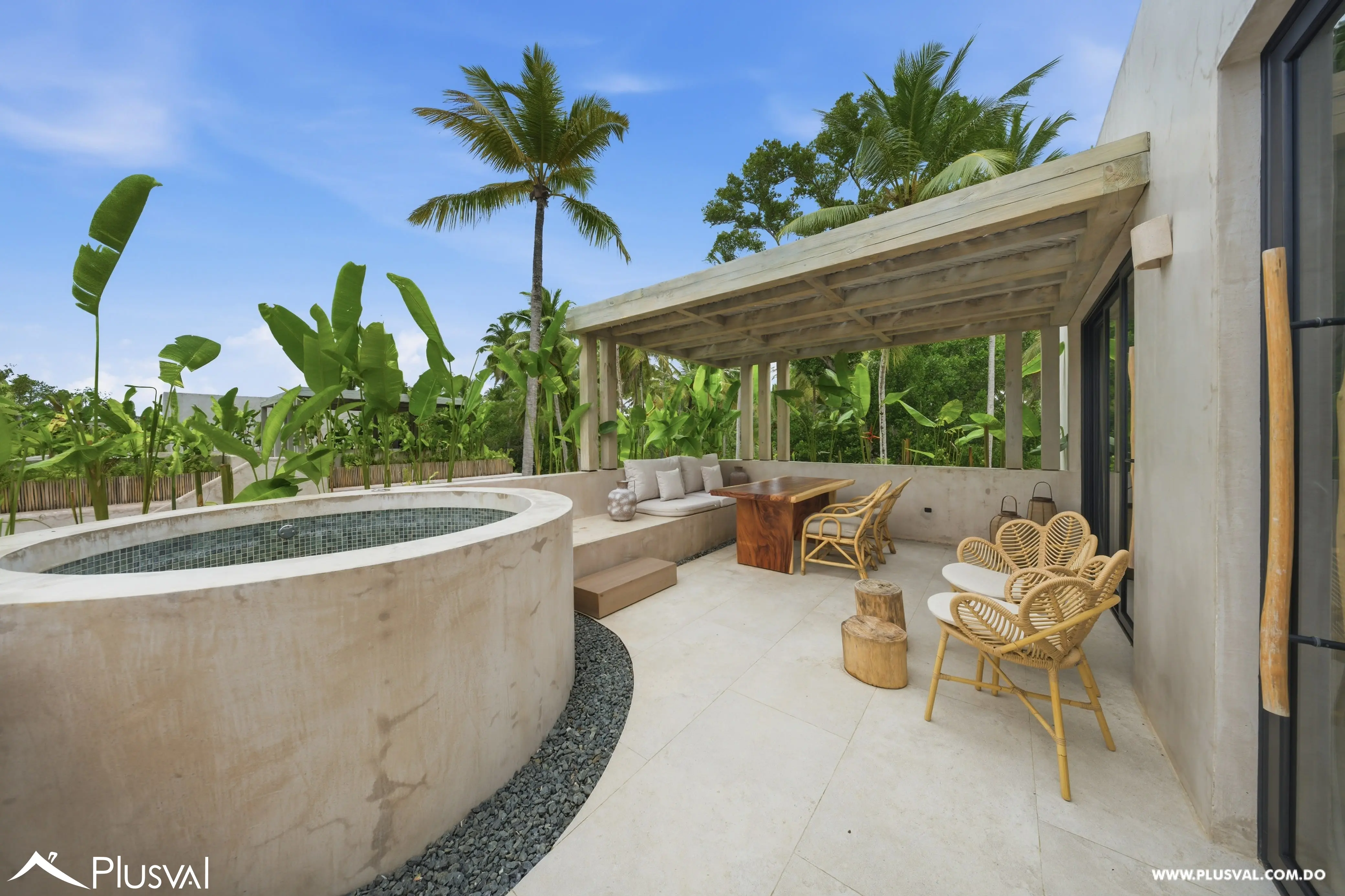 Casa a pasos del mar de 2 habitaciones con piscina privada en Terrenas 533918