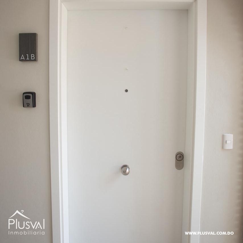Apartamento en venta en una residencia nueva y segura, cercana a comercios y ubicada en el centro de Bávaro, a 4 minutos de la playa. 488254