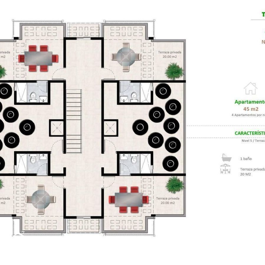 Apartamentos en la Jacobo Majluta con excelente área social 173637