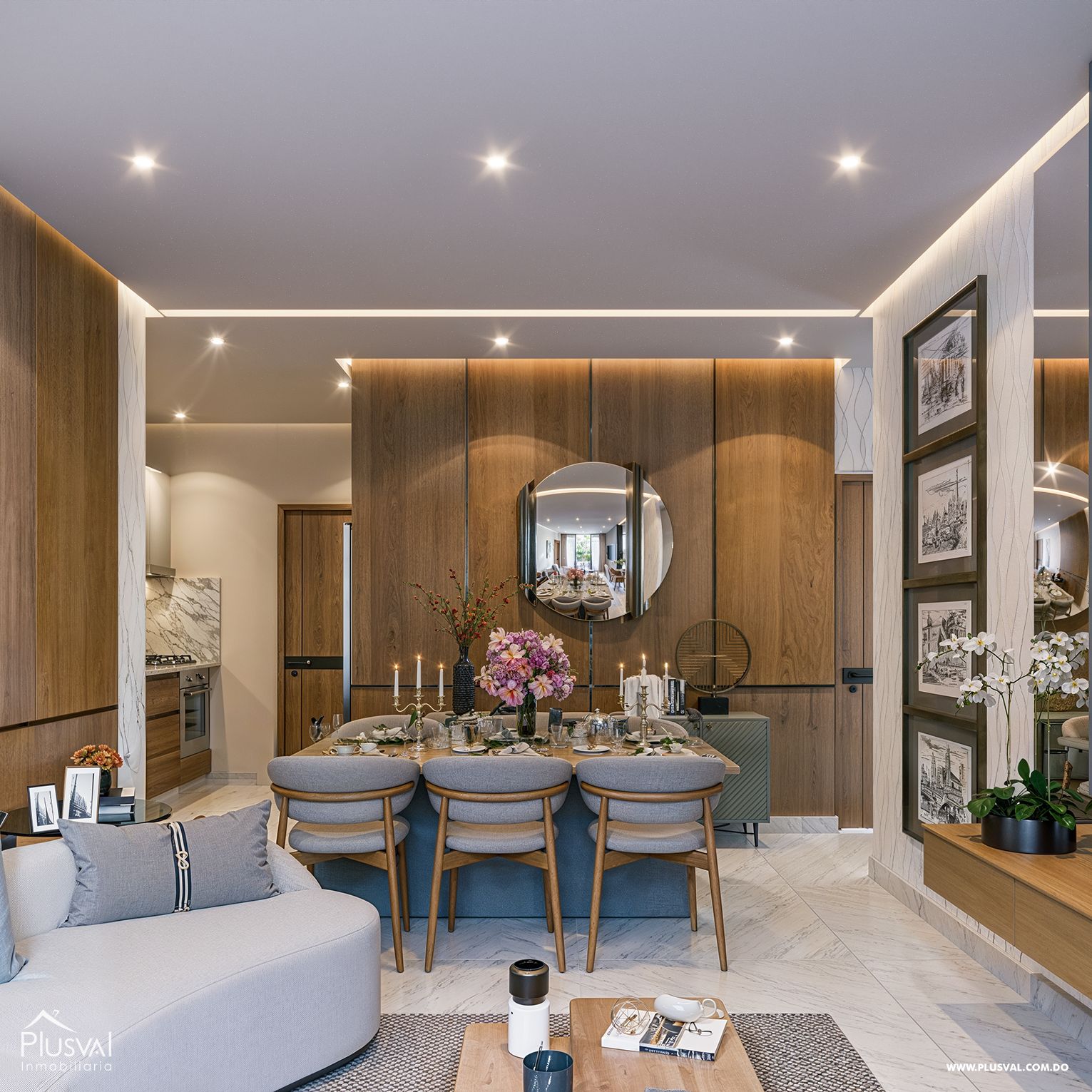 Proyecto de Apartamentos cerrado con área infantil, piscina y gimnasio 401248