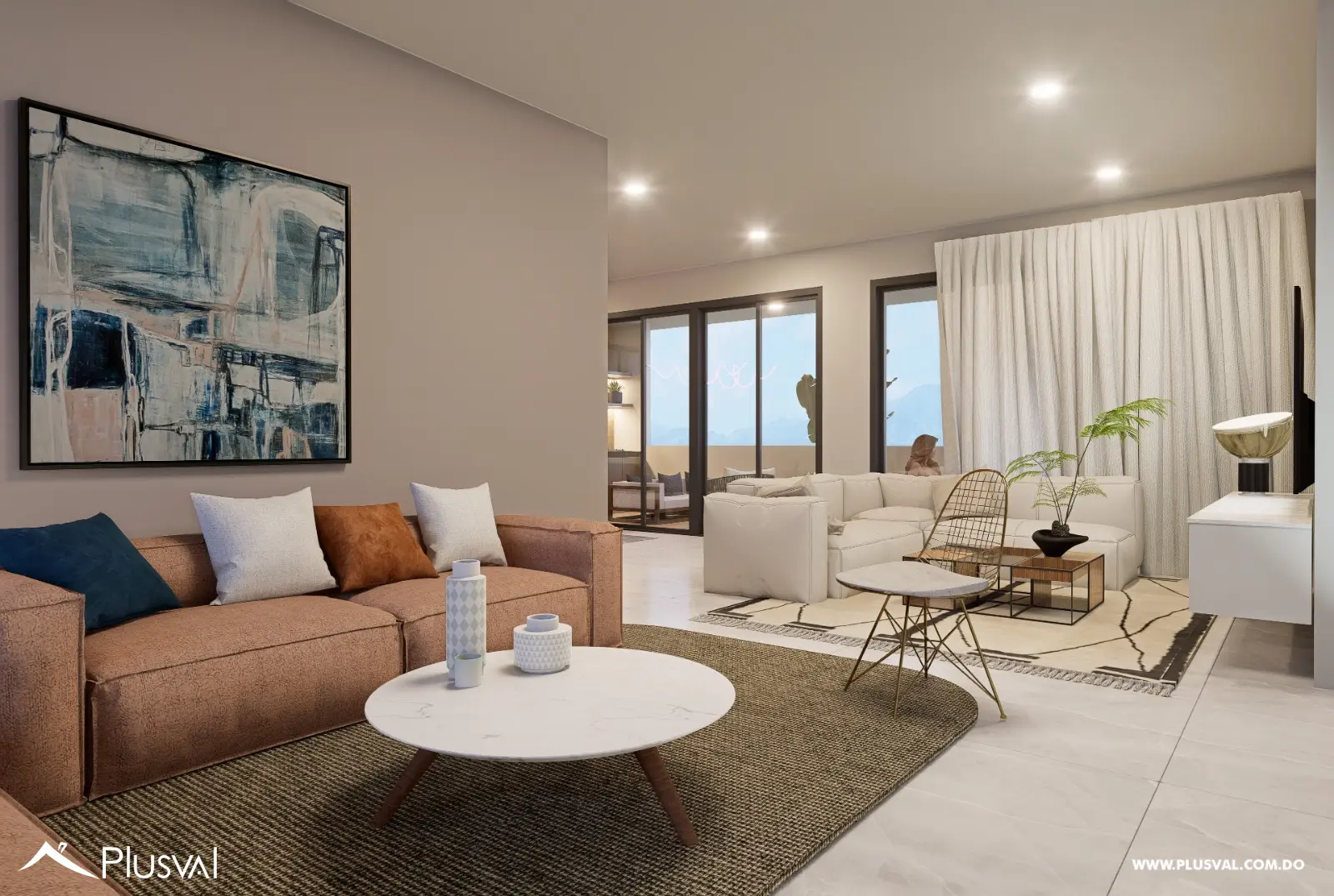 Amplio apartamento de 3 habitaciones ubicado en Villa Maria, Santiago. 532663