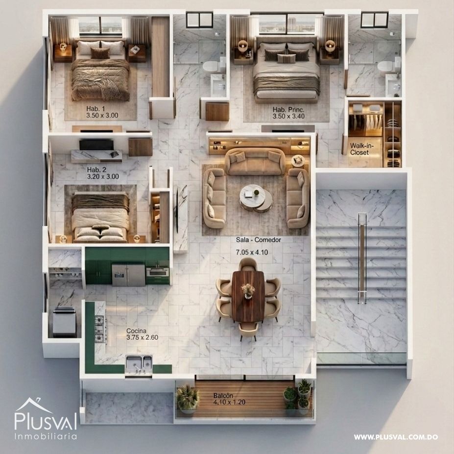 Apartamentos en Plano en Gurabo, Santiago 493400