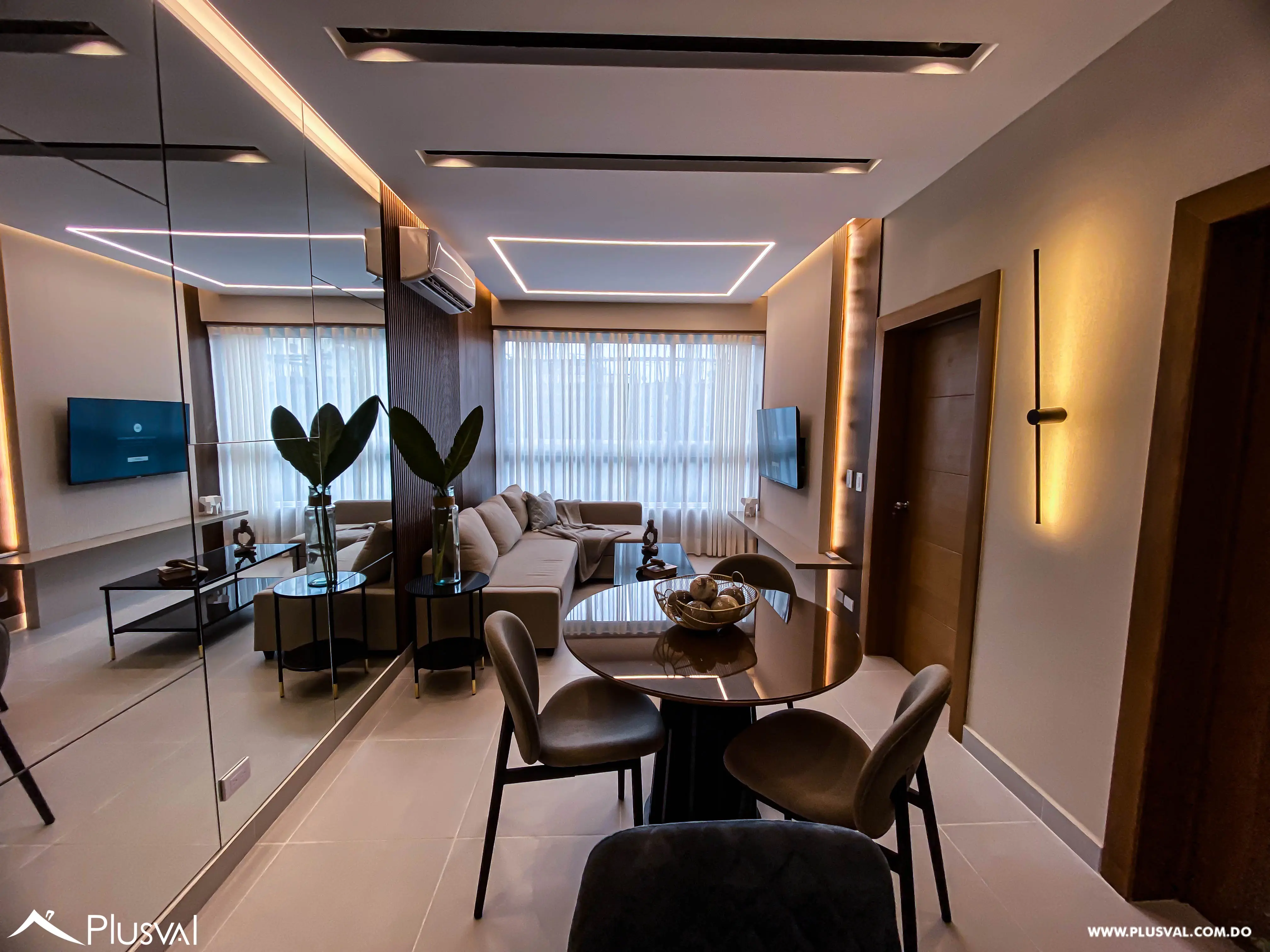 Apartamento en venta de 1 habitación amueblado en Evaristo Morales 492923