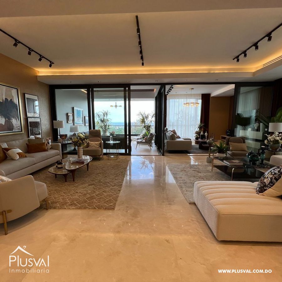 Apartamento de Lujo en Venta – 3 Habitaciones + Estudio con 4 Parqueos y Vista al Mar en la Ave. Anacaona 450138