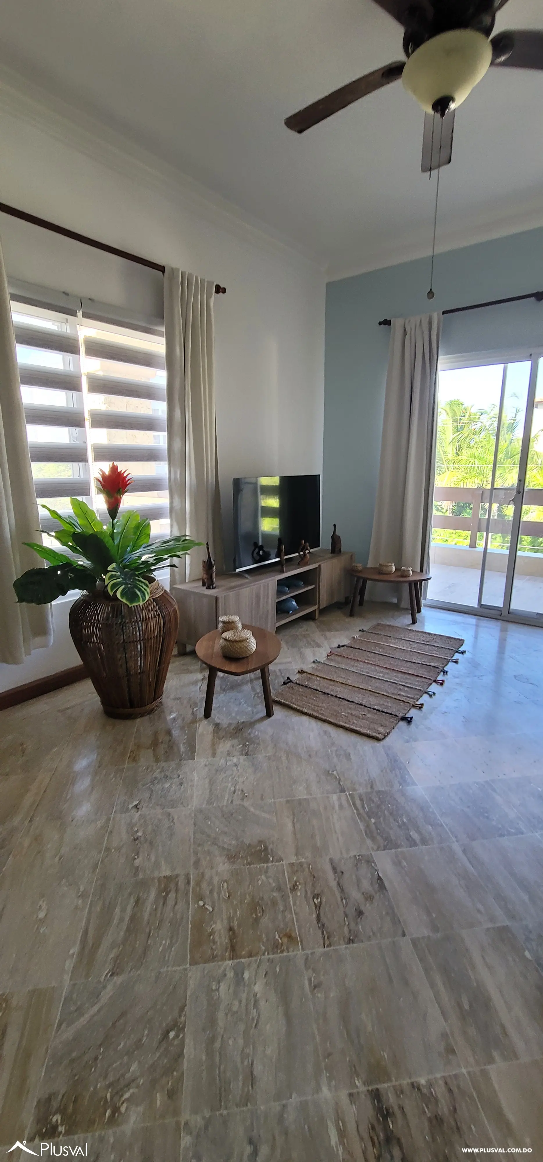 AMPLIO APARTAMENTO EN VENTA EN RESIDENCIAL CERRADO, CON PISCINA Y CON VISTA Y ACCESO DIRECTO A PLAYA BIBIJAGUA, 484342