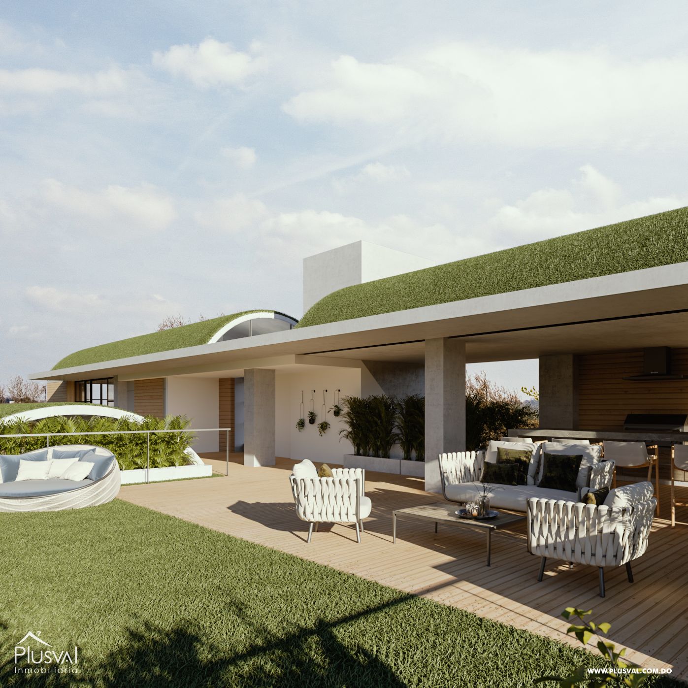 Increíble proyecto con vegetación que rodea sus visuales. 270428