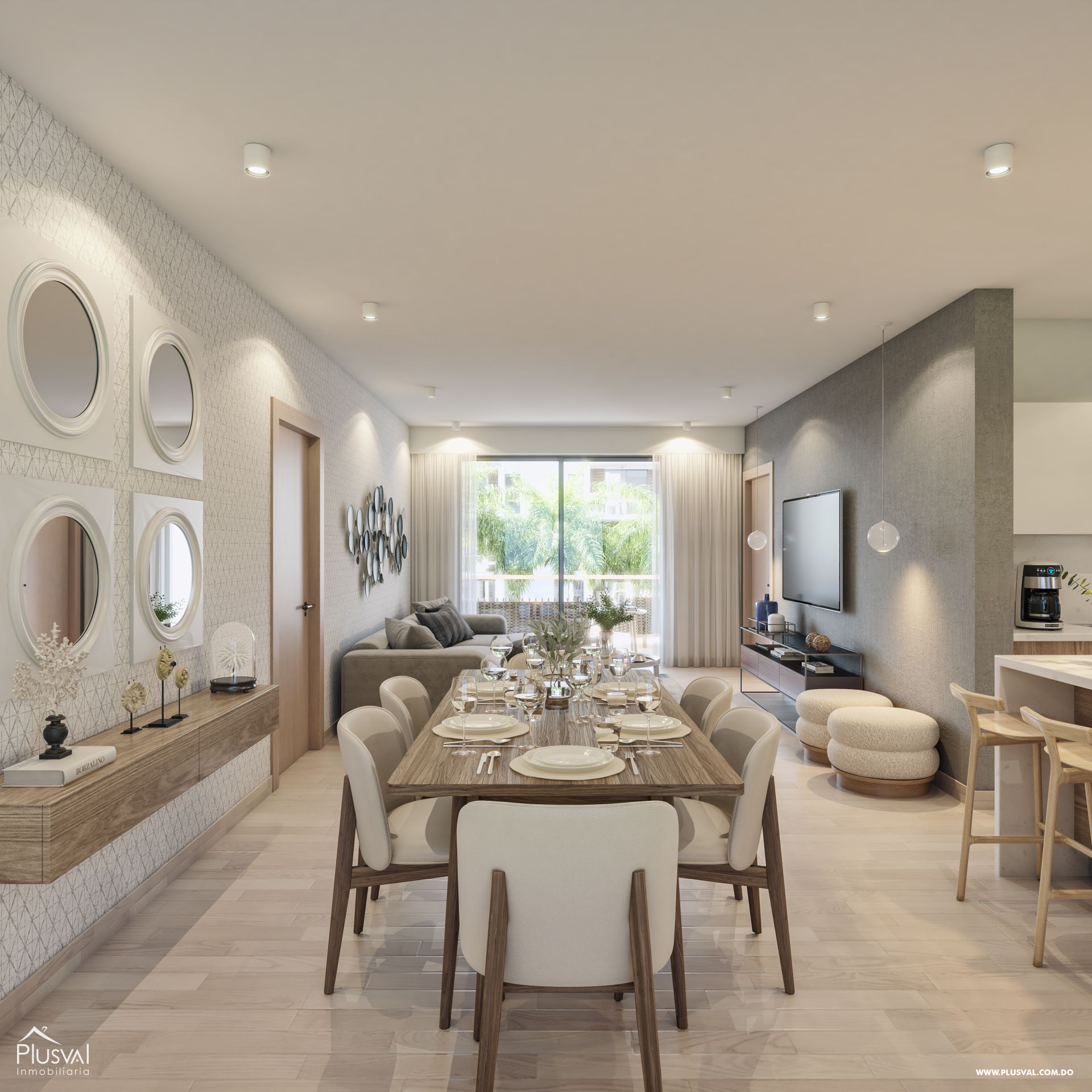 Amplio apartamento en Vista Cana con patio 264046