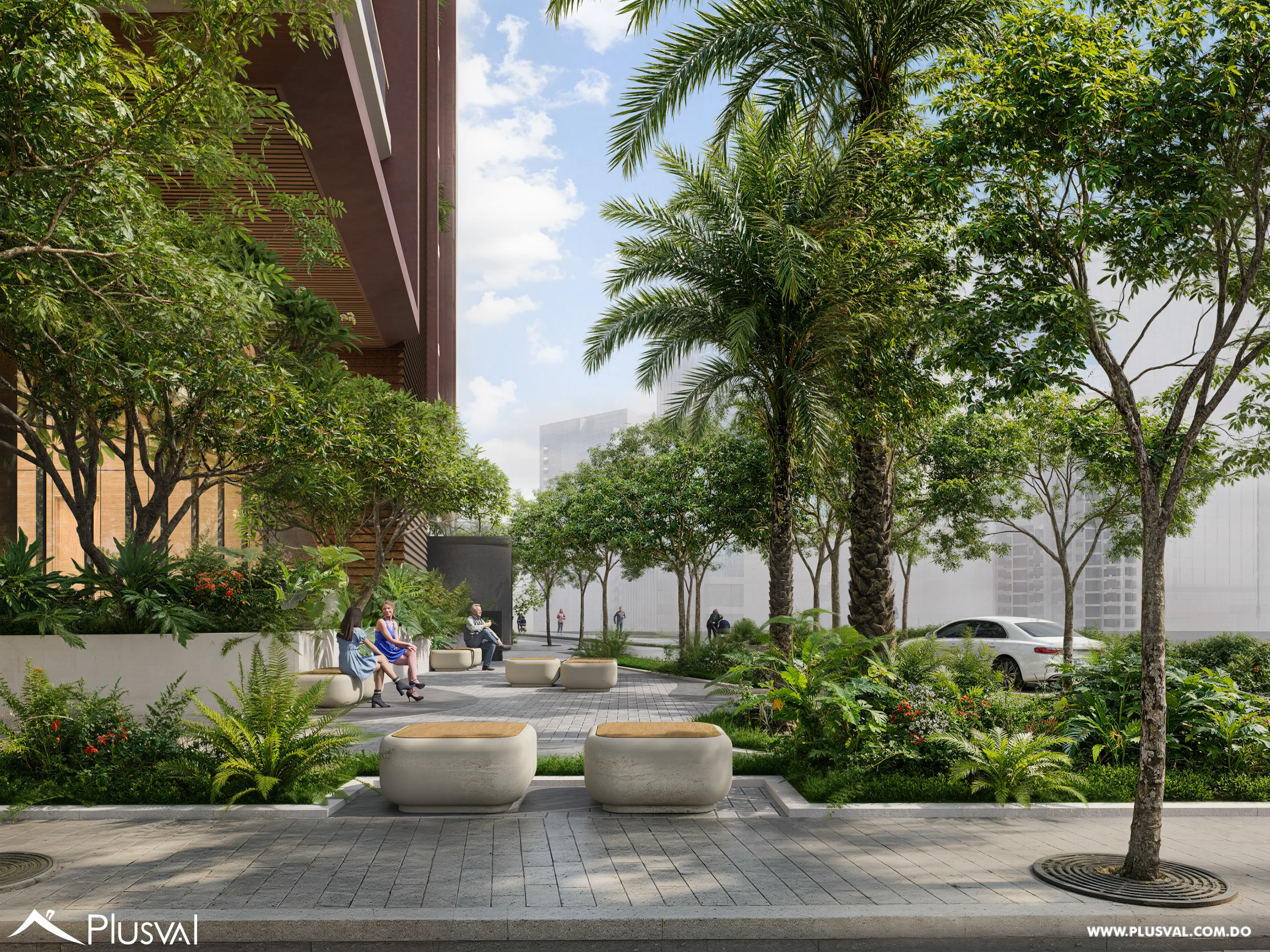 Lujoso apartamento de piso completo en venta en Naco 4 habitaciones con terraza y 5 parqueos 514000