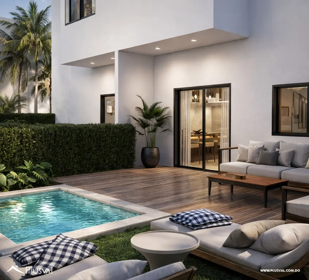 Vive en Paseo de Punta Cana | Casa de 2 Habitaciones con Patio y Terraza 511924