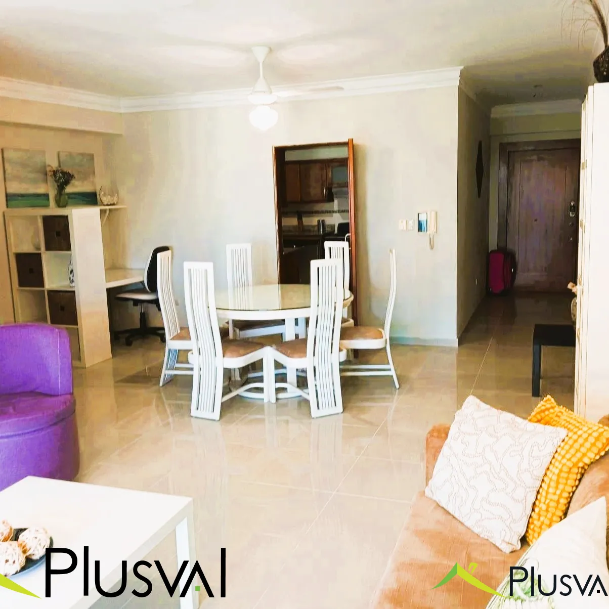 Apartamento amueblado de 2 hab. en alquiler en Gazcue 439627