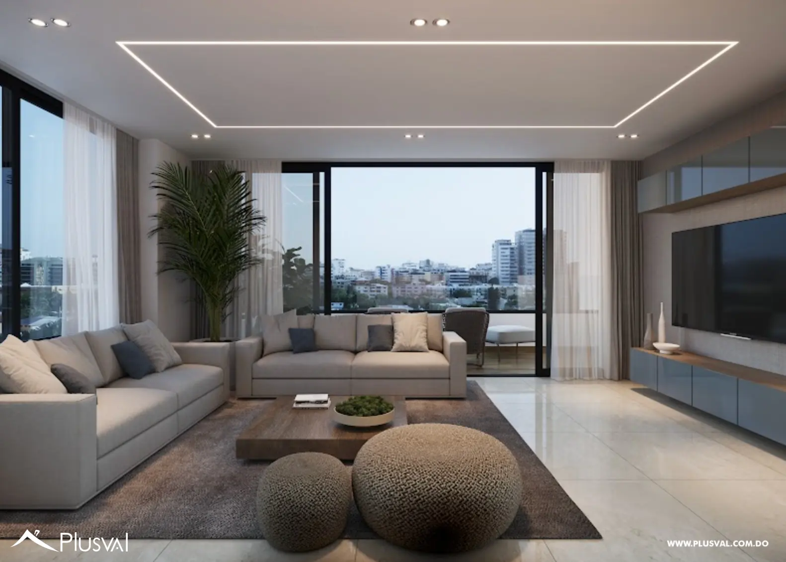 Apartamento con estudio en venta en Evaristo Morales 454040