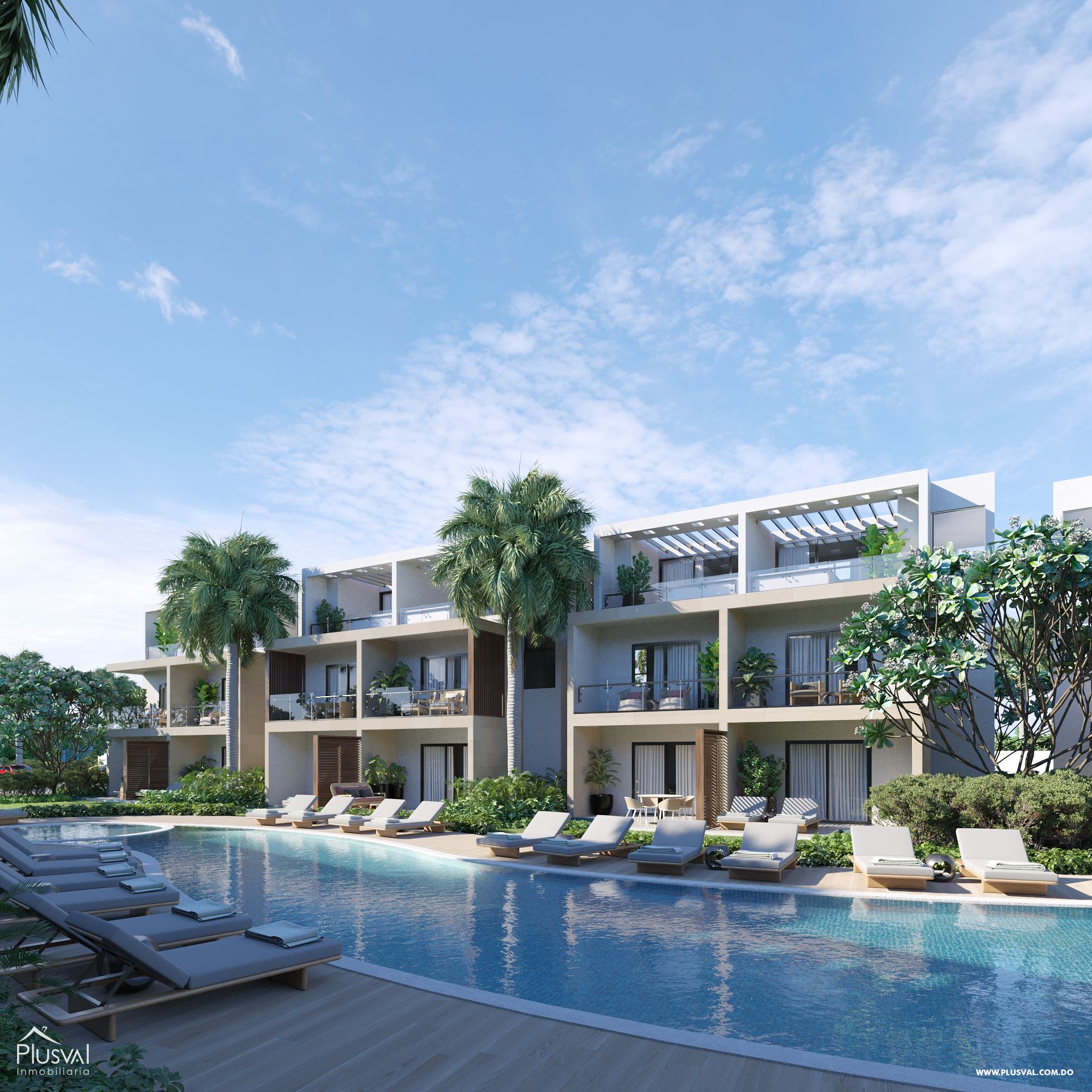 TownHouse y Apartamentos en Bávaro con vista a la piscina 185531