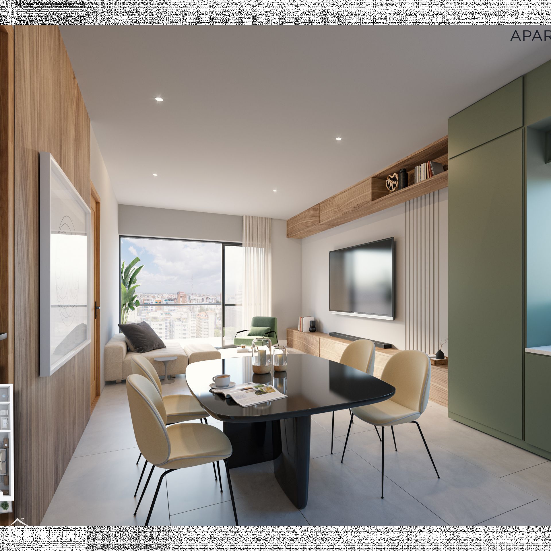 Moderno apartamento de 1 hab de venta en Piantini 235151