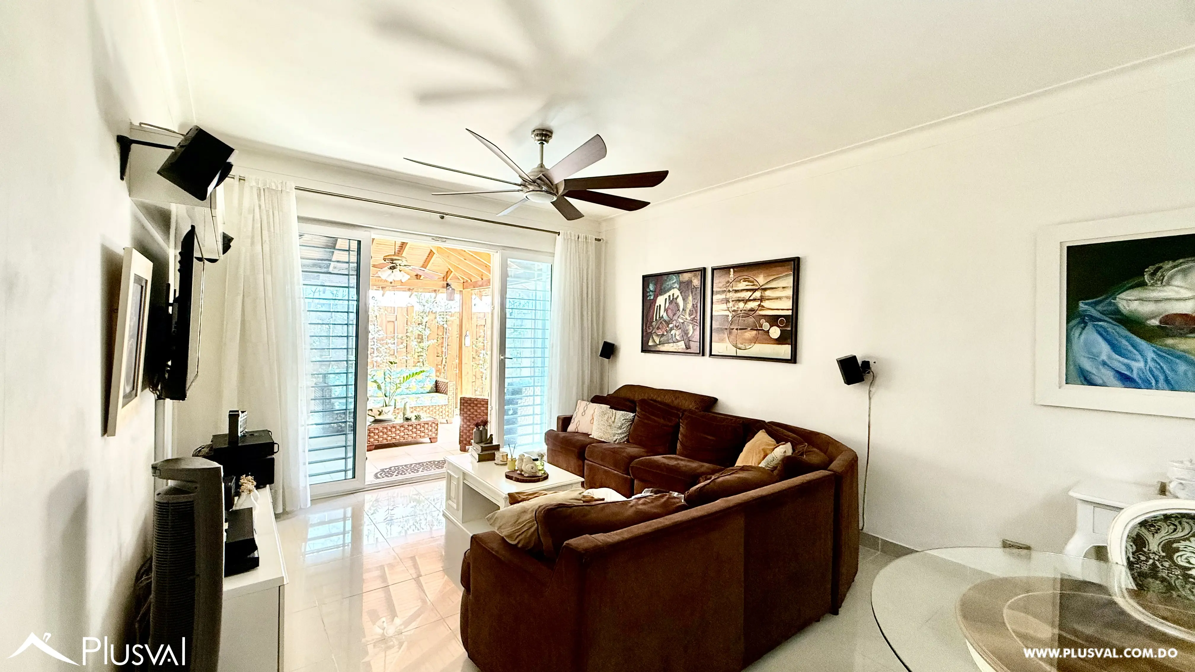 Apartamento con Patio en venta en Los Cerros de Gurabo, 3 Habitaciones mas 2 parqueos. 497740