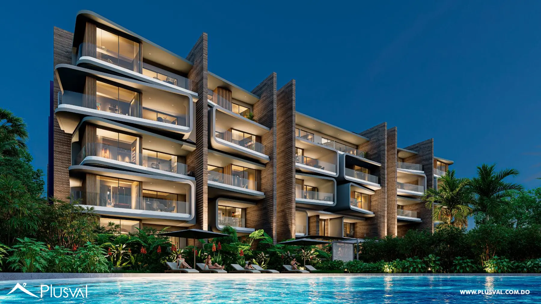 Elegante Apartamento de 2H + Servicio en Cap Cana con Vista al Lago. Moari by Hermida 531499
