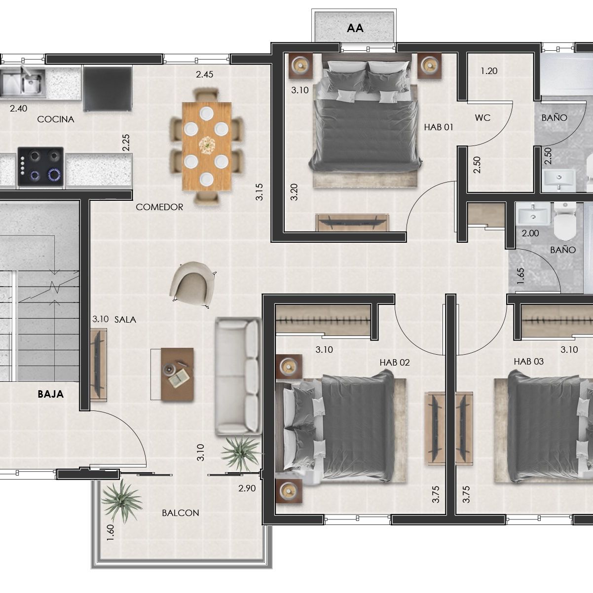 Exclusivos apartamentos en venta en Santo Domingo Norte desde 92 m² 397417