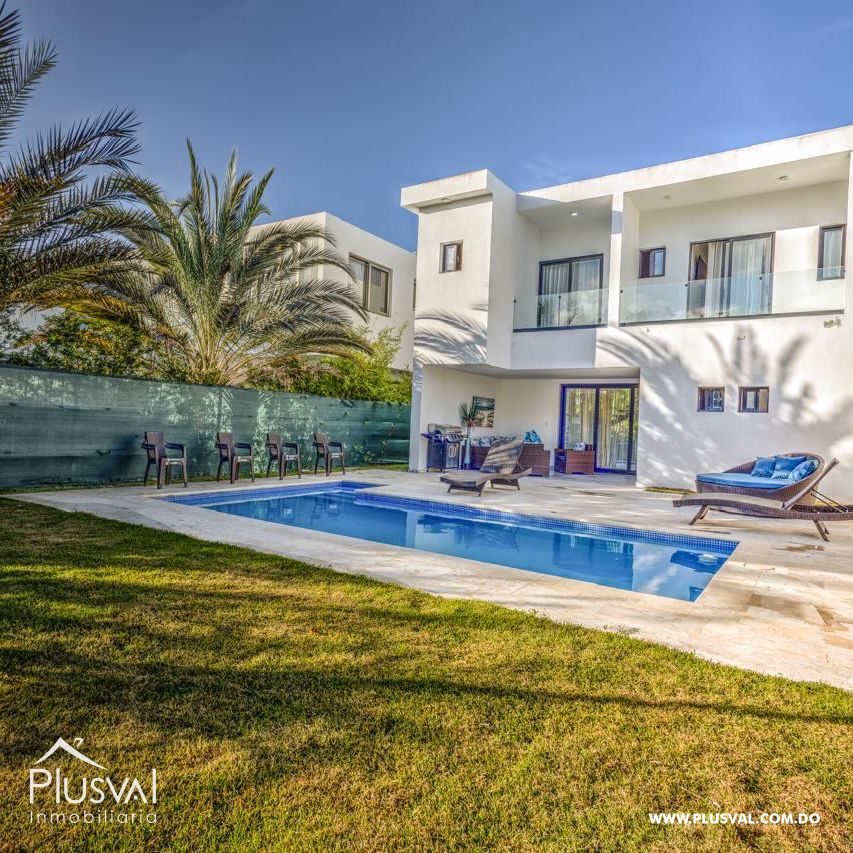 Villa en venta en playa nueva La Romana totalmente amueblada 439000