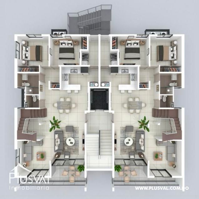 Amplios apartamentos en venta, ubicados en vía principal 384948