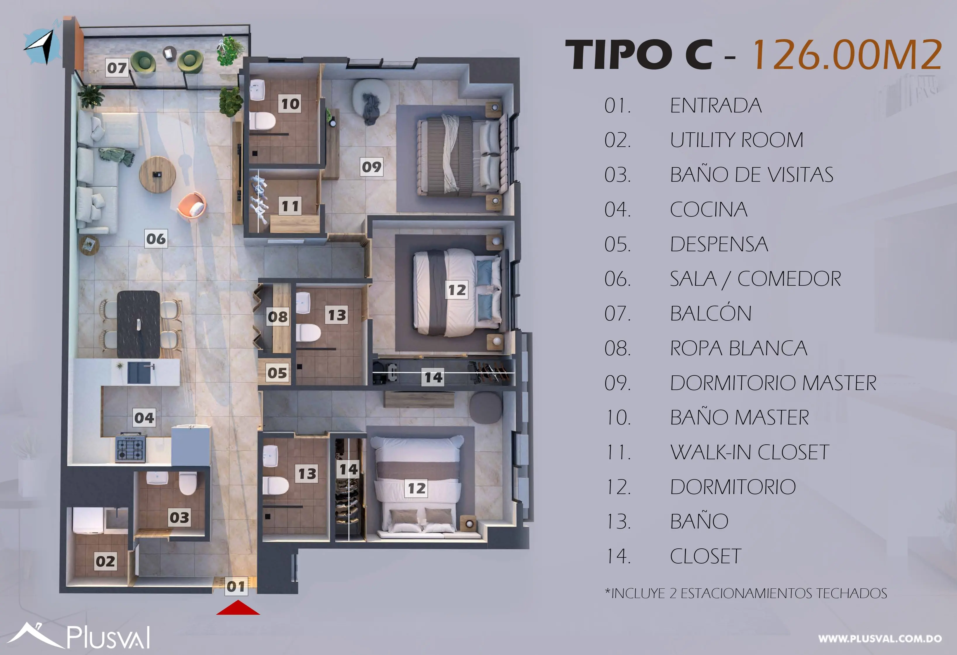 Apartamento en venta, Evaristo Morales 491012