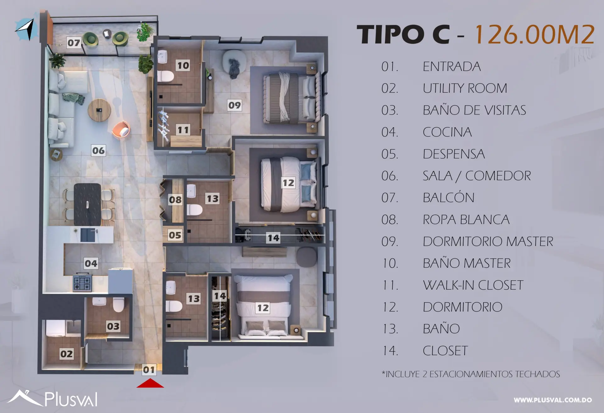 Apartamento en venta, Evaristo Morales 491012