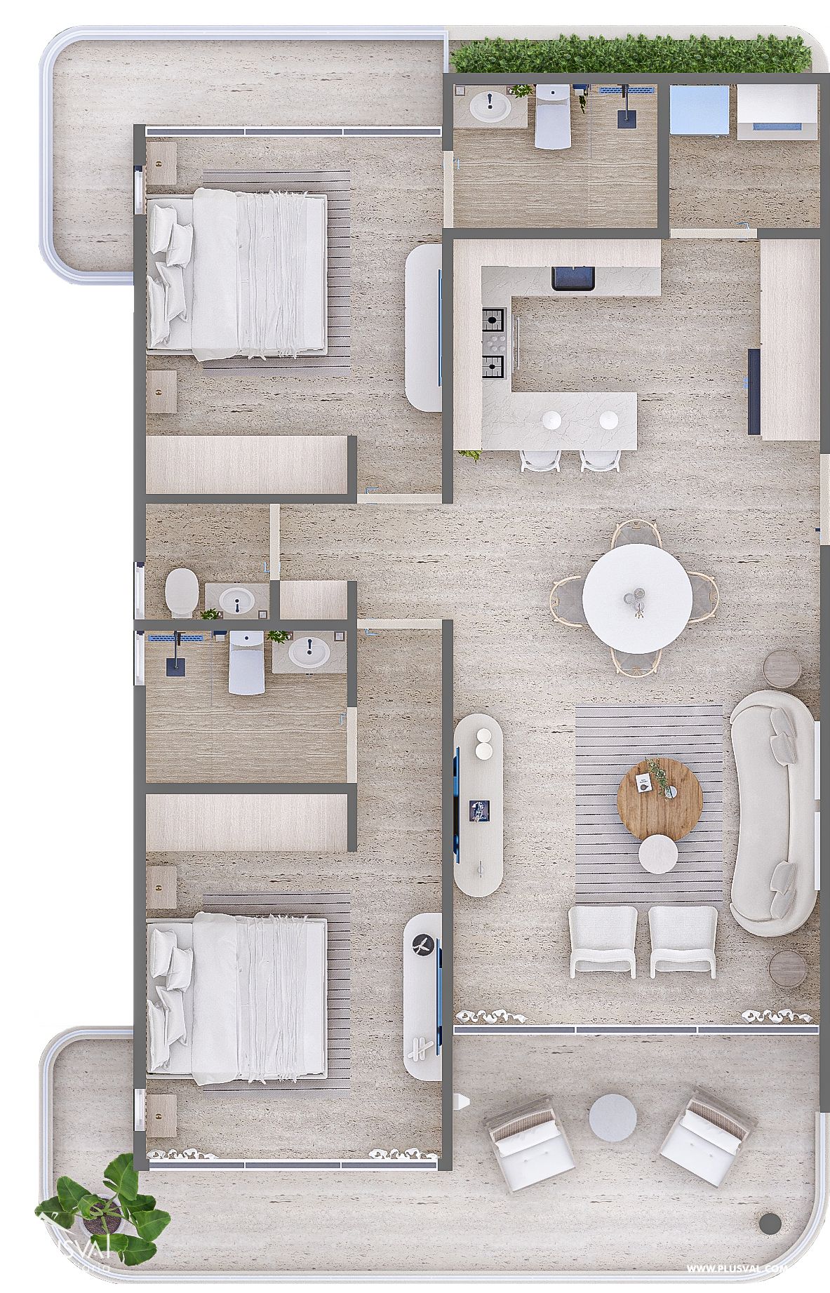 Proyecto Único en Vista Cana  - 2HB. Tipo penthouse con terraza privada y jacuzzy incluido 470282