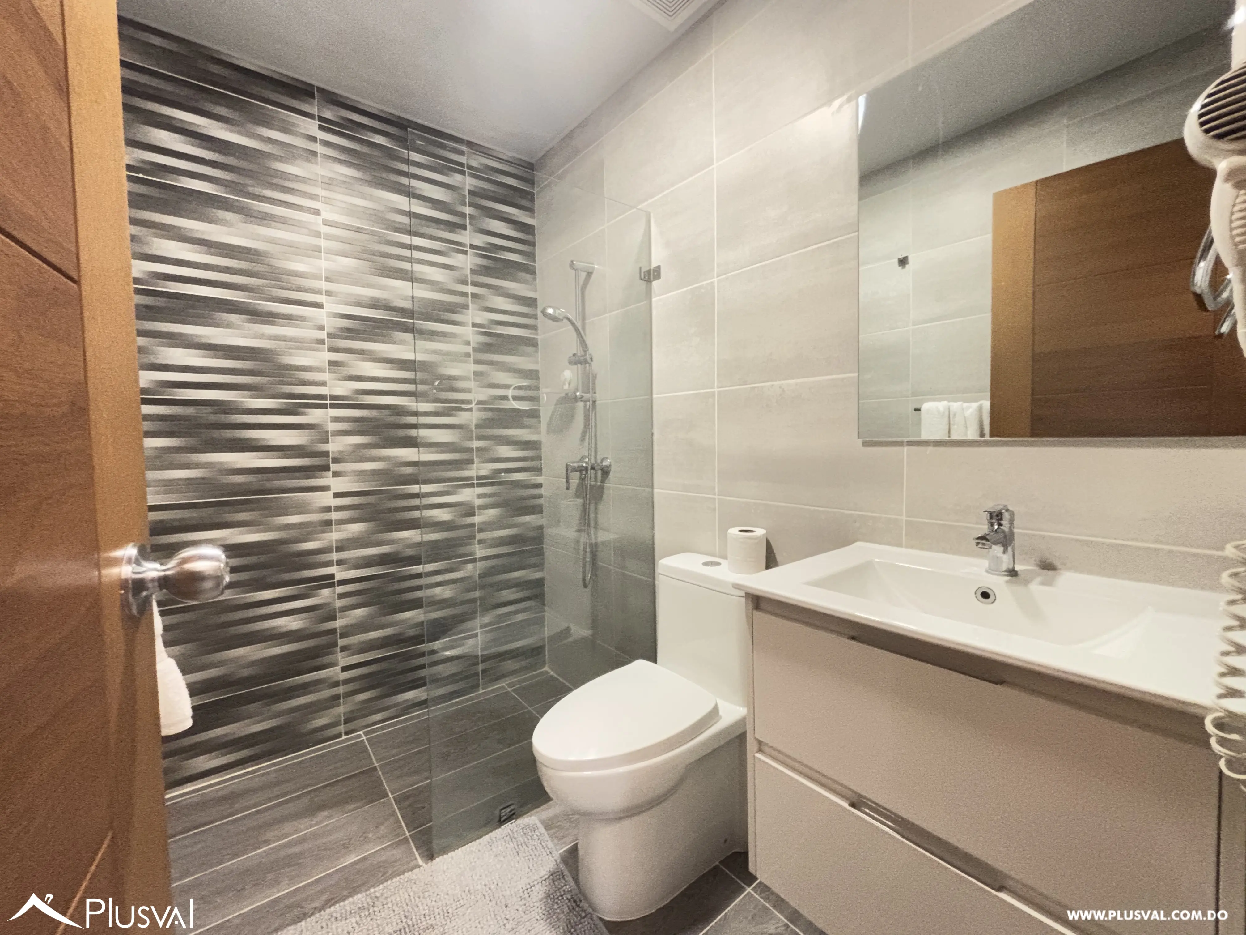 Apartamento amueblado de 1 habitación en Evaristo Morales 456021