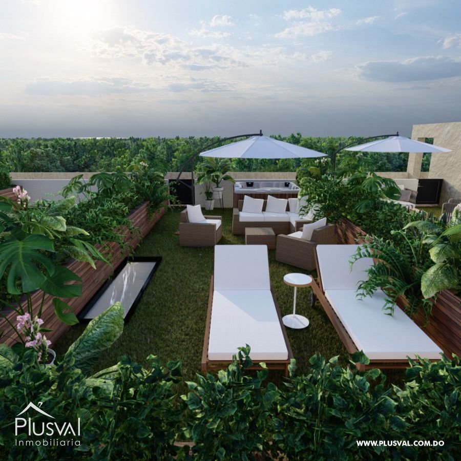 Venta de Apartamento Amueblado en Downtown Punta Cana, primer nivel 419713