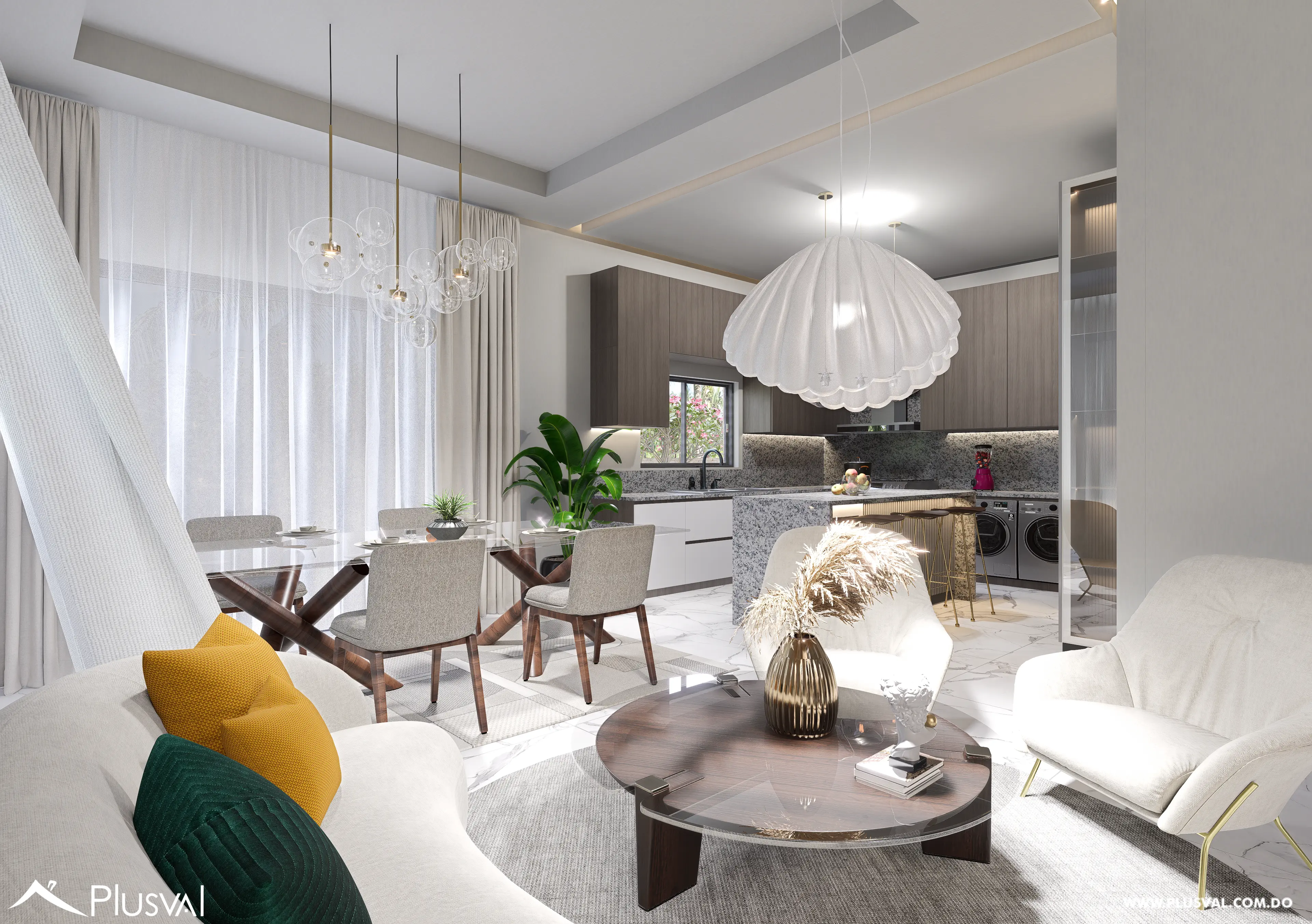 Townhouses de 3 habitaciones en venta en Bávaro – Punta Cana 463442