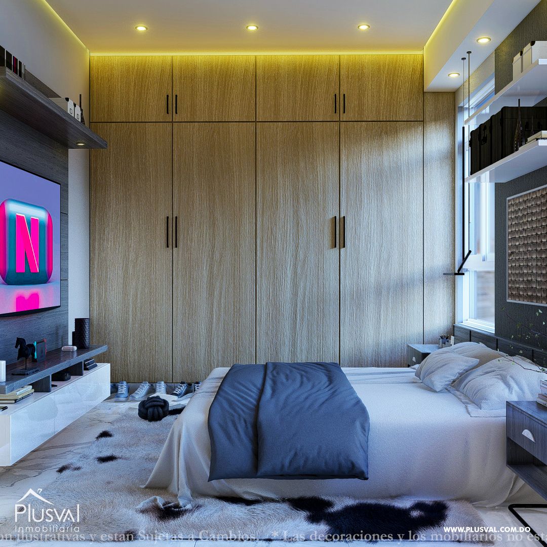 Apartamento de 3 habitaciones y terraza privada con ascensor, Santo Domingo Este 381498
