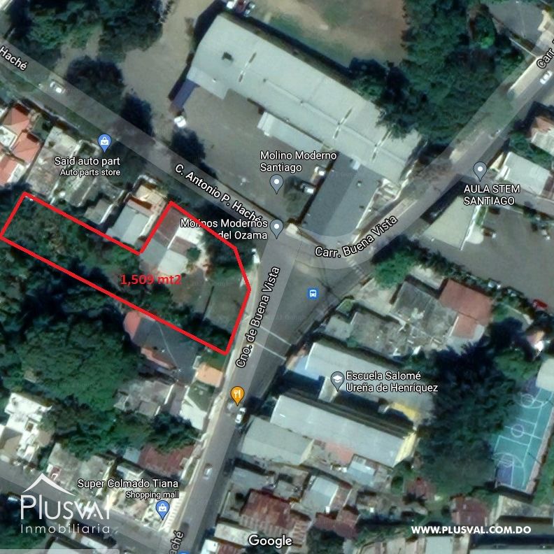 Terreno de Esquina en Buena Vista Santiago. Ideal  para Fines comerciales 185635
