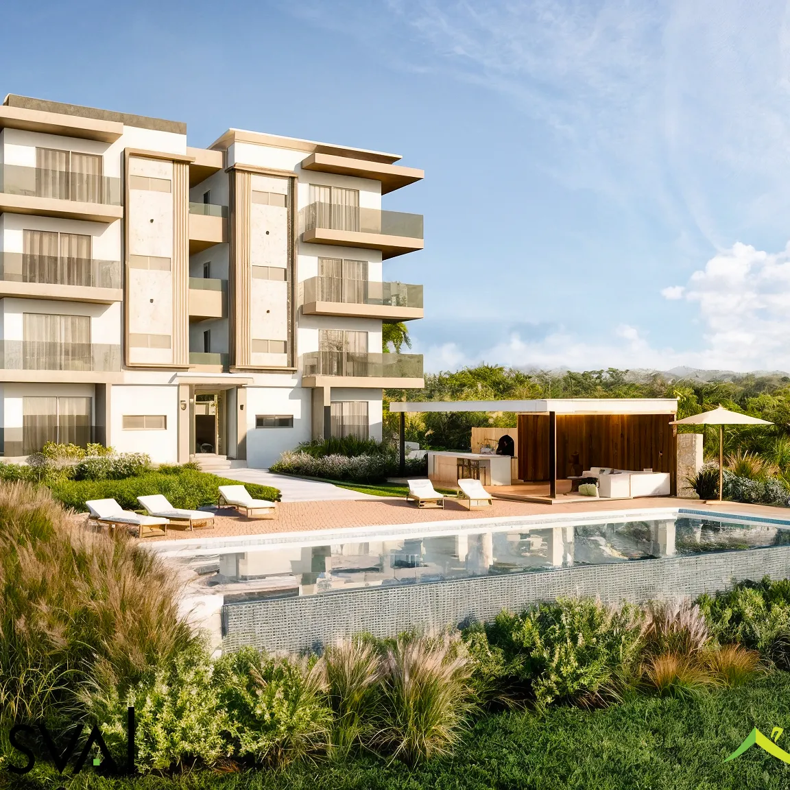 Apartamentos de 1 y 2 habitaciones con vista al campo de golf en La Romana 443517