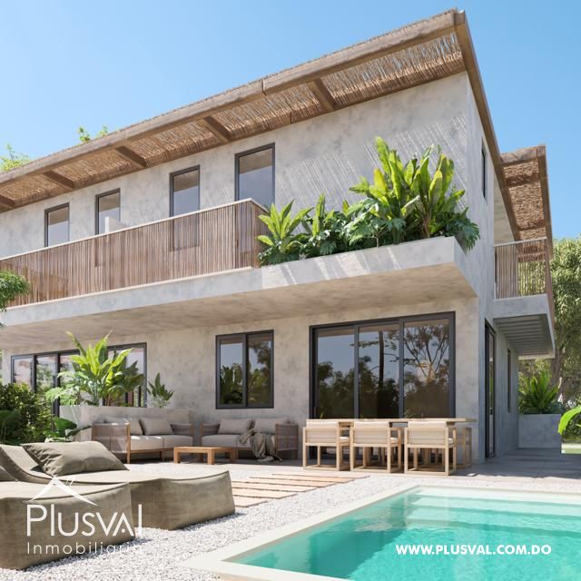 Casas de 2 niveles y patio en Downtown Punta Cana. 279036
