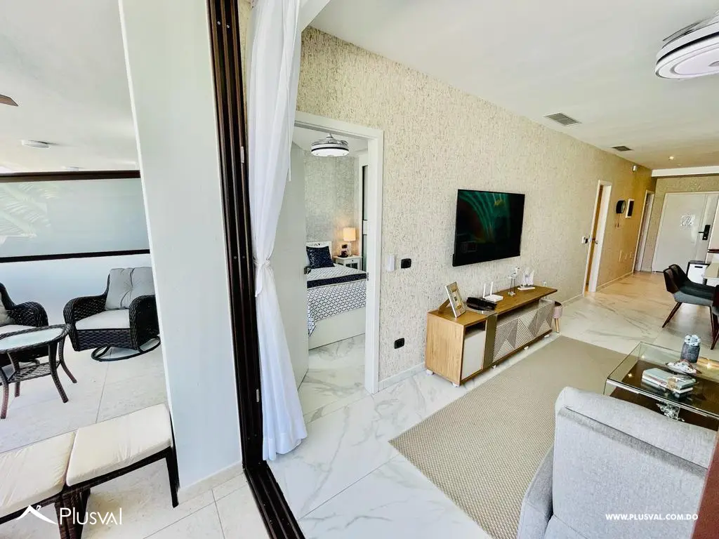 Venta de moderno apartamento amueblado en Cana Rock con acceso directo a Piscina 465297