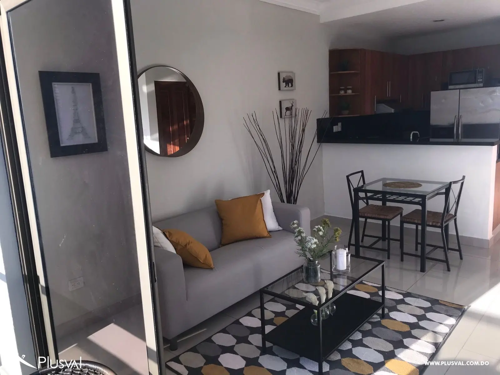 Apartamento amueblado en Alquiler, de 1 habitación en Piantini. 489381